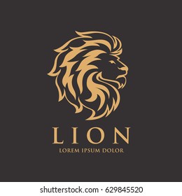 Lion logo vector graphic design
