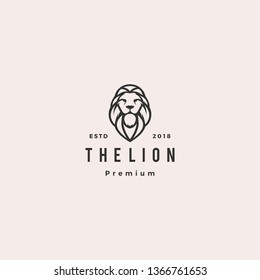 lion logo vector icon illustration