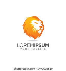 lion logo vector icon illustration