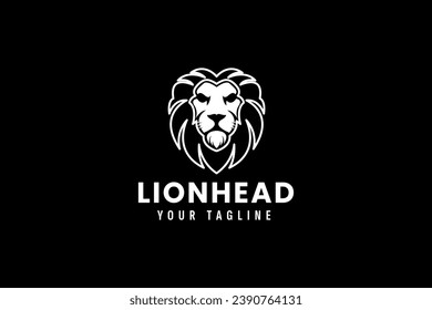 lion logo vector icon illustration