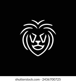 lion logo vector icon, sign and symbol 