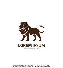 Lion logo vector. Lion icon logo template