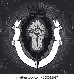 Lion logo, vector illustration