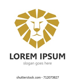 Lion logo - vector illustration