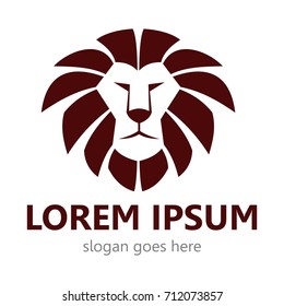 Lion logo - vector illustration