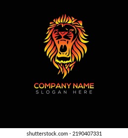 Lion logo vector illustration design 