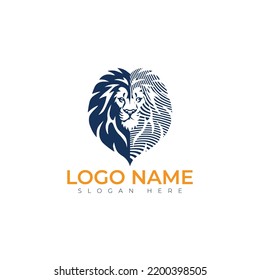 Lion logo vector illustration design