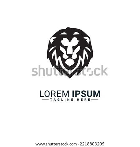 Lion logo vector illustration design 