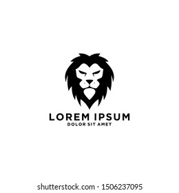 Lion logo vector illustration, emblem design.