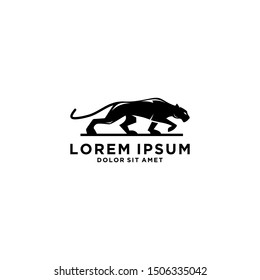 Lion logo vector illustration, emblem design.