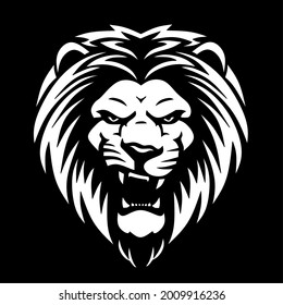 Lion logo vector illustration, emblem design, mascouts, and tatto