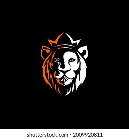 Lion logo vector illustration, emblem design, mascouts, and tatto
