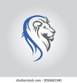 Lion logo vector illustration, emblem design, and logo design.