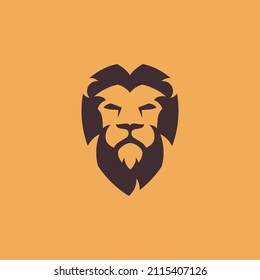 Lion logo vector illustration, emblem design.