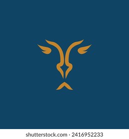 Lion logo vector illustration emblem design