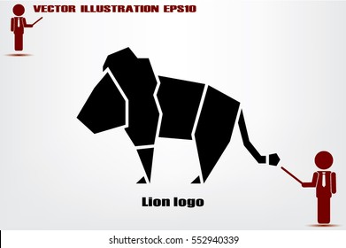 Lion logo vector illustration EPS 10.