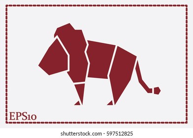 Lion logo vector illustration EPS 10.