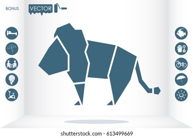 Lion logo vector illustration EPS 10.