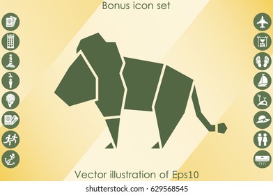 Lion logo vector illustration EPS 10.