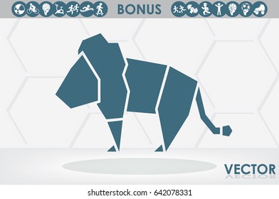Lion logo vector illustration EPS 10.