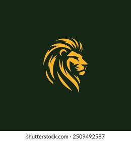 lion logo vector illustration. lion head logo design inspiration	