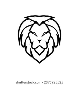 Ilustración vectorial del logotipo del león. Diseño de iconos de león.