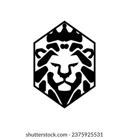 Ilustración vectorial del logotipo del león. Diseño de iconos de león.