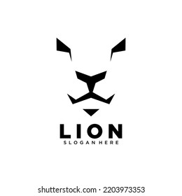 Lion logo. vector illustration of a lion. lion the king of the jungle