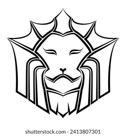 Lion logo vector illustration, perfect for brand logo, company logo and others
