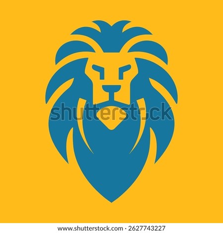 lion logo vector illustration, Premium luxury brand identity icon
