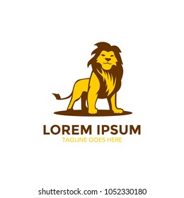 lion logo. vector illustration. unique design