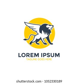 lion logo. vector illustration. unique design