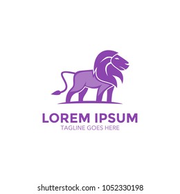 lion logo. vector illustration. unique design
