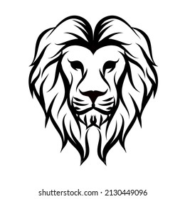 Lion logo vector line art