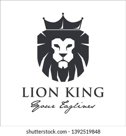 lion logo vector, with a simple minimalist and luxurious style