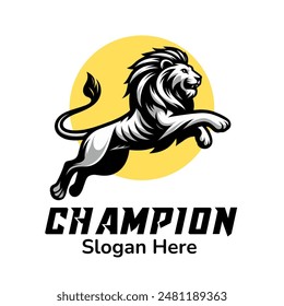 Lion logo vector for the symbol company.