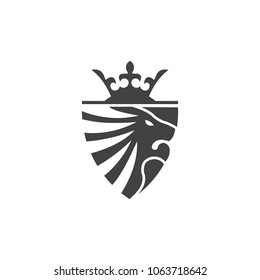 Lion logo, vector logo template