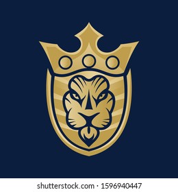 Lion logo vector template, illustration