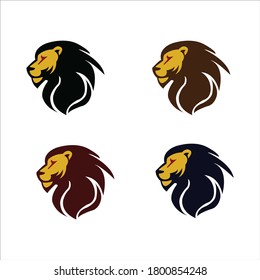 Diseño de ilustración de plantilla de vectores con logotipo de león