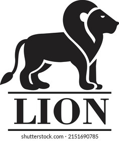 Lion Logo Vector Template Illustration Design, Lion icon for web