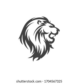 Lion Logo, Wild Lion Vector Icon Logo Template