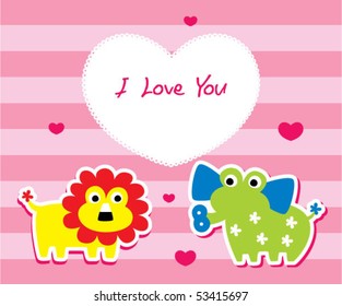 lion love elephant