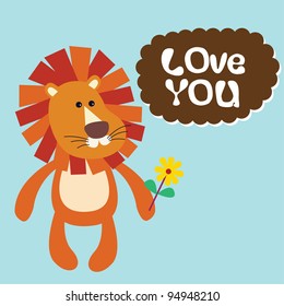lion with love message 7