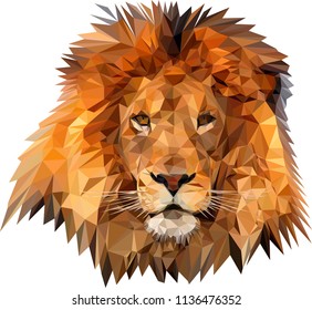 Lion Low Poly Art