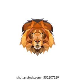 lion lowpoly vector eps