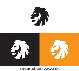 lion luxury logo icon template, elegant lion logo