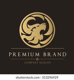 Lion Luxury Logo Template.