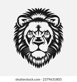 Lion Mascot Animal Head. Vector illustration