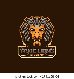 Lion mascot and esport logo