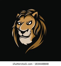 Lion Mascot Illustration Logo Vector